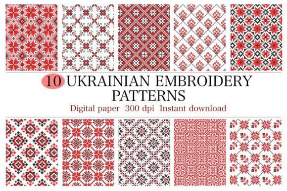 10 Ukrainian Embroidery Patterns