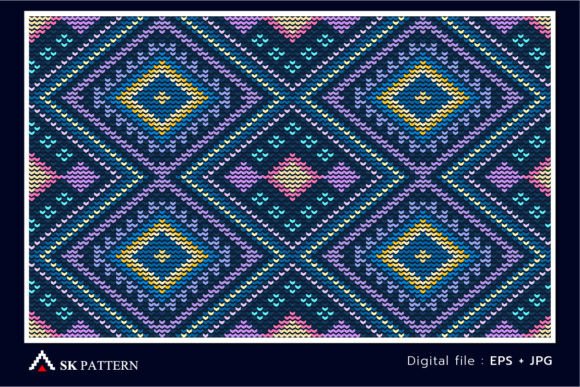 Abstract Navajo Style Embroidery Design
