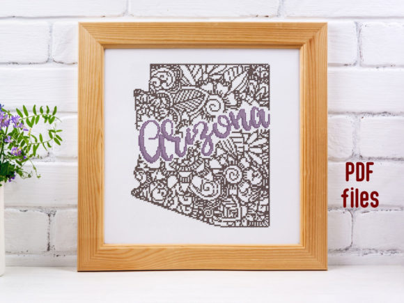 Arizona State Cross Stitch Pattern