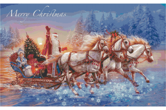Christmas Santa Cross Stitch Patterns 11