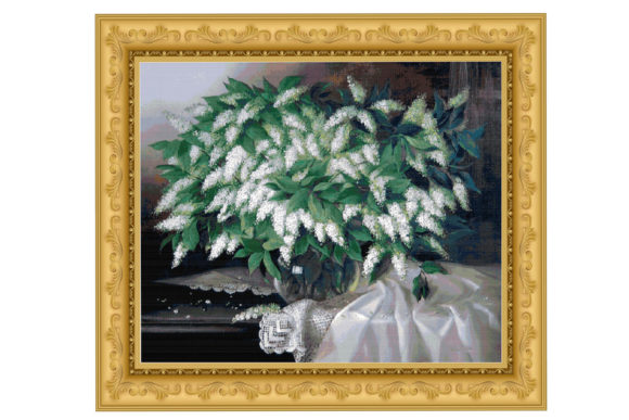 Counted Cross Stitch Pattern-Flowers 104