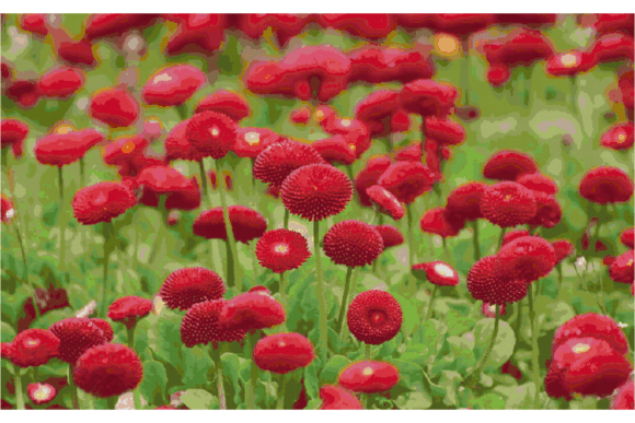 Counted Cross Stitch Pattern-Flowers 130