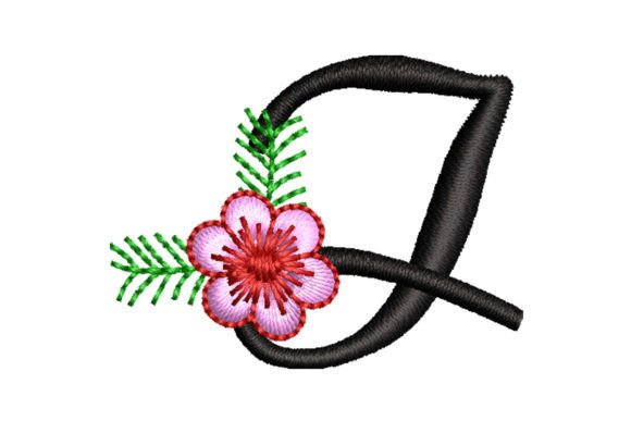 Floral Letter I: Elegant Monogram for Craft Fair Success
