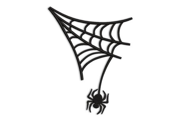 Spider Web Embroidery Design