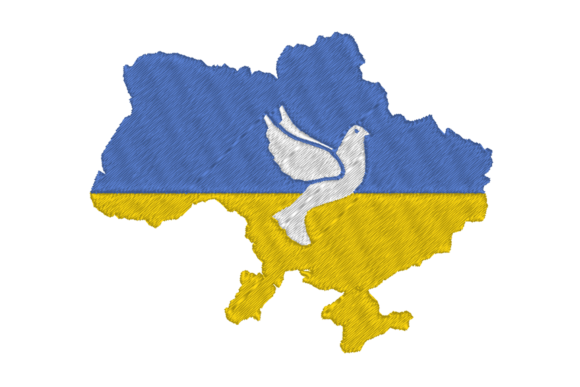 Ukraine Peace Map Embroidery Design Review