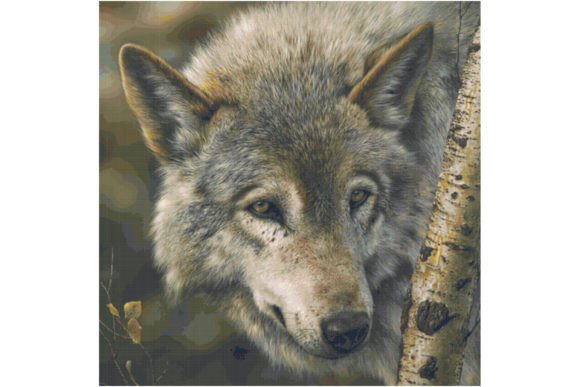 Wildlife Wolf Cross Stitch Pattern